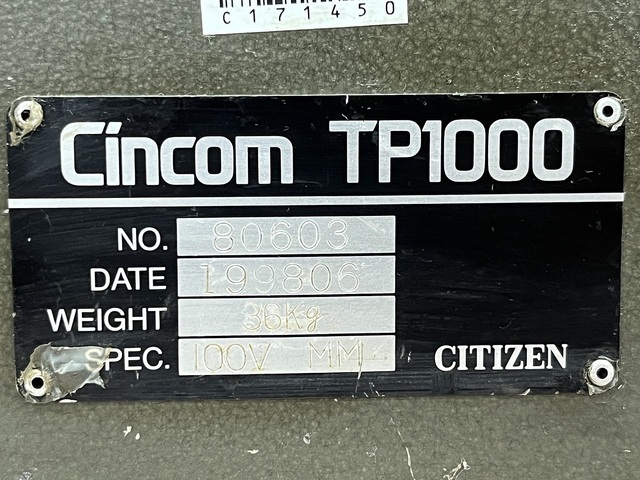 シチズン TP1000 ツールプリセッター の画像 7枚目