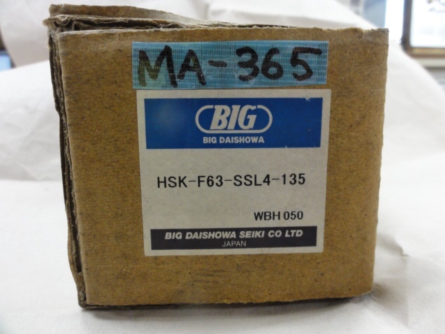 大昭和精機 BIG HSK-F63-SSL4-135 HSK Image 2