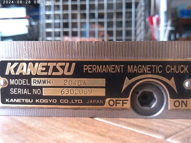 KANETSU RMWH-2040A Magnet Chuck Image 6