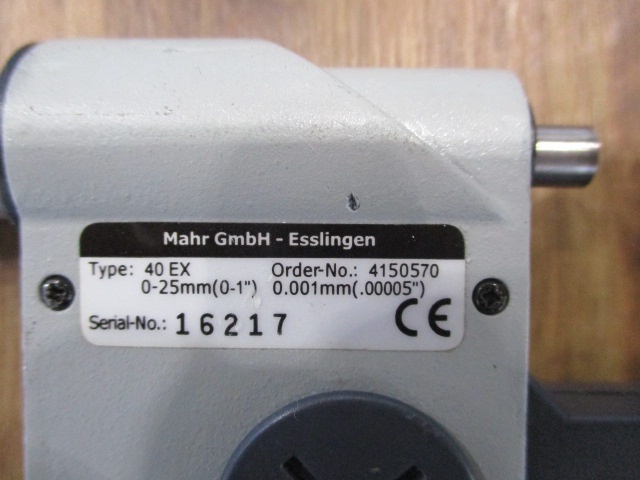 Mahr 40EX マイクロメーター（外側） の画像 6枚目
