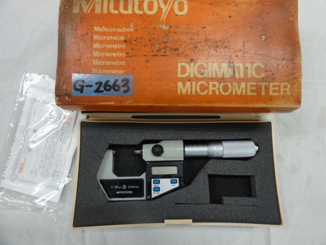 ミツトヨ MDC-25L マイクロメーター（外側） の画像 1枚目