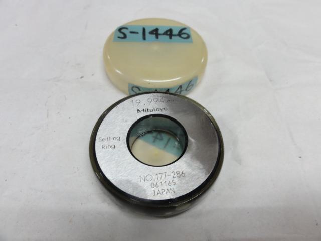 ミツトヨ 19.994 リング の画像 1枚目
