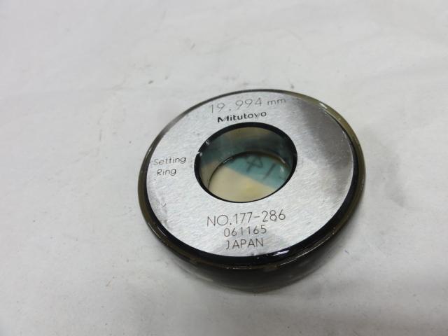 ミツトヨ 19.994 リング の画像 3枚目