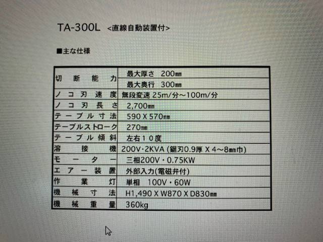 ANDSAW TA-300L Band Saw Image 7