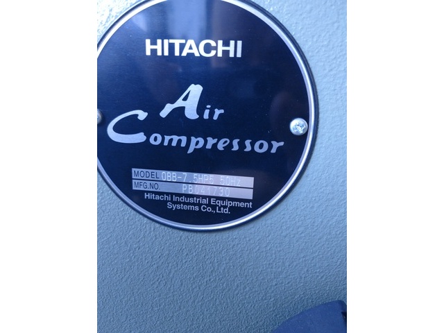 Hitachi Industrial Equipment Systems OBB-7.5HP5 Compressor Image 2