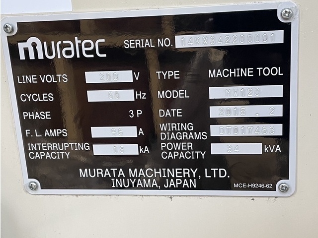 村田機械 Muratec MW120 NC Lathe Image 8