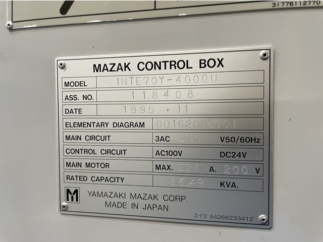 ヤマザキマザック INTEGREX70Y-4000U NC複合旋盤（旋盤+ミーリング） の画像 8枚目