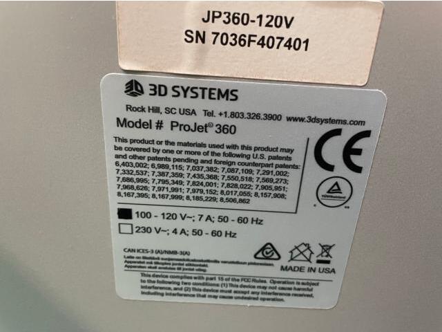 3D Systems ProJet360 3Dプリンター の画像 4枚目