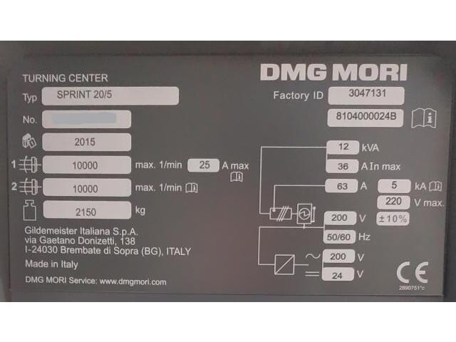 DMG MORI SPRINT 20/5 NC Multi-tasking Machine Image 6