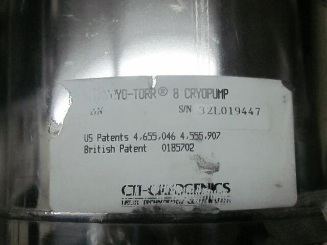 CTI-Cryogenics CRYO-TORR 8 その他工具・機器周辺機器関連 の画像 2枚目