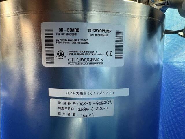 CTI-Cryogenics ON-BOARD /10 CRYOPUMP その他工具・機器周辺機器関連 の画像 2枚目
