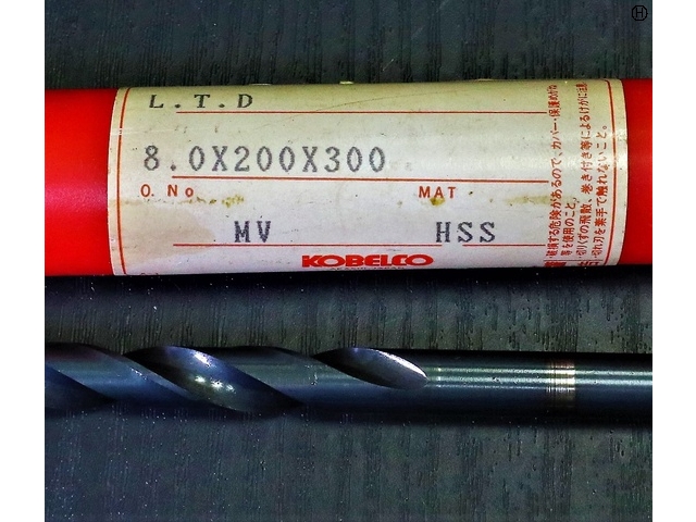 KOBE STEEL 8.0×200×300 MV HHSS Drill Image 2