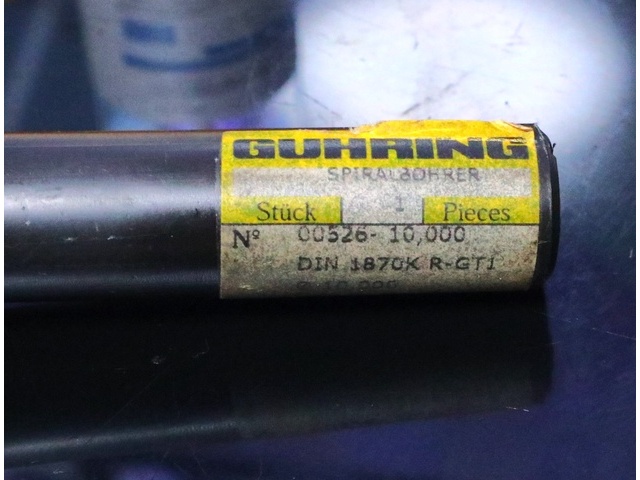GUHRING φ10 DIN 1870K R-GT 未使用 ドリル の画像 2枚目