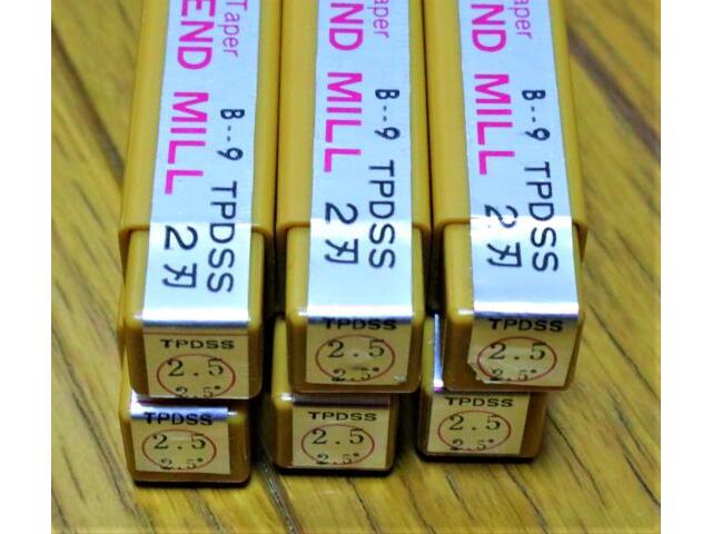 OSG 2.5 2.5° TPDSS 2枚刃 6個 未使用 エンドミル の画像 3枚目