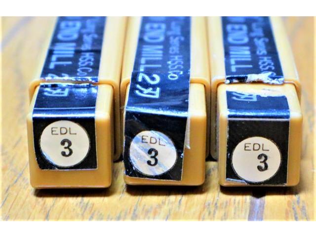 OSG 2枚刃 3 3個 未使用 エンドミル の画像 3枚目