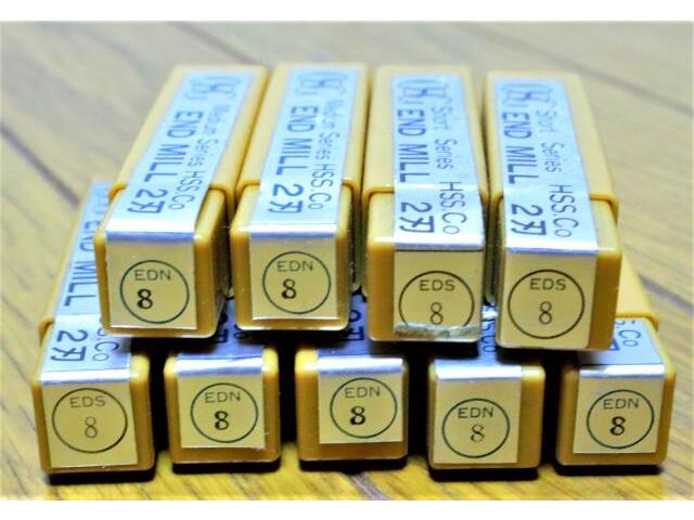 OSG 8 2枚刃 EDN 9個 未使用 エンドミル の画像 3枚目