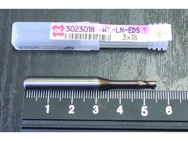 OSG WX-LN-EDS 3×18 未使用 エンドミル の画像 1枚目