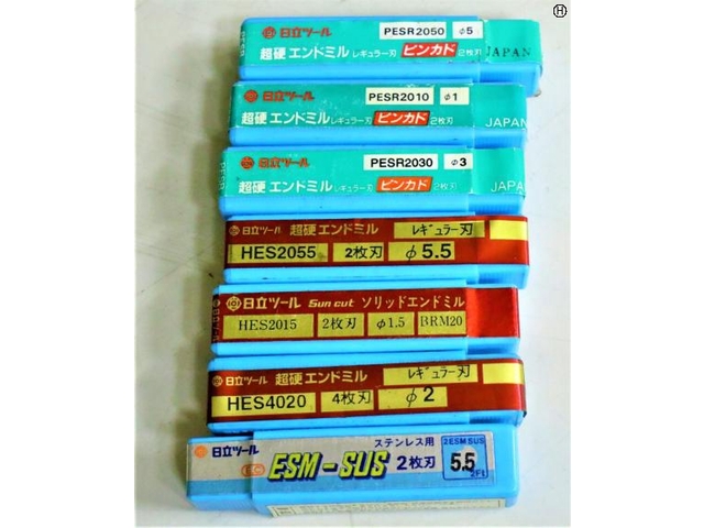 日立ツール 2枚刃 7個 未使用 エンドミル の画像 2枚目