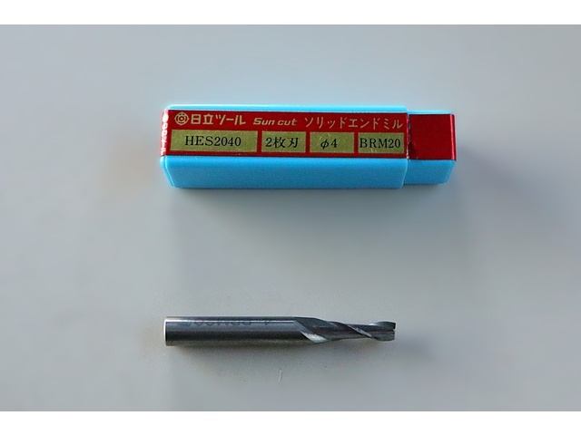 日立ツール HES2040 Φ4 エンドミル の画像 1枚目