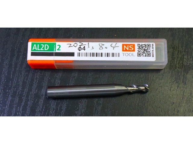 NS TOOL AL2D 2 Φ4 未使用 End Mill Image 1