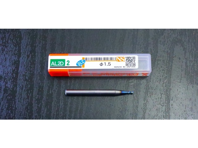 NS TOOL AL2D DLC φ1.5 未使用 End Mill Image 1