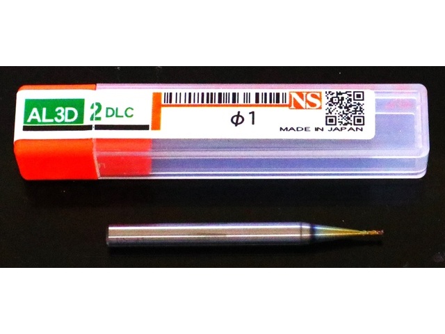 NS TOOL AL3D 2DLC φ1 未使用 End Mill Image 1