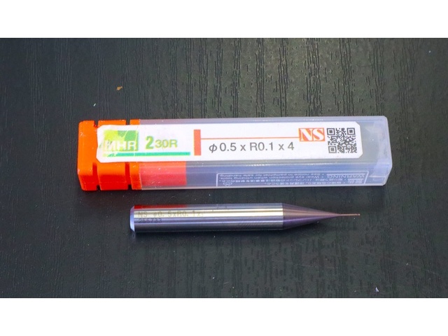 日進工具 NS HR230 Φ0.5×R0.1×4 未使用 エンドミル の画像 1枚目