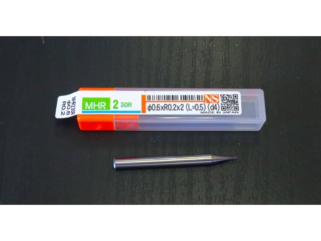 日進工具 NS MHR230 Φ0.6×R0.2×2(L=0.5)(d4 エンドミル の画像 1枚目