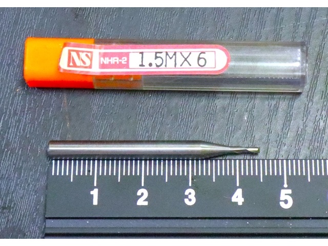 日進工具 NS NHR-2 1.5M×6 未使用 エンドミル の画像 1枚目