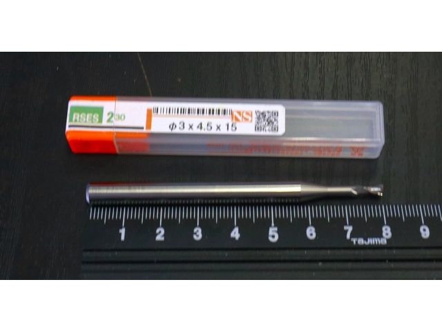 日進工具 NS Φ3×4.5×15 未使用 エンドミル の画像 1枚目