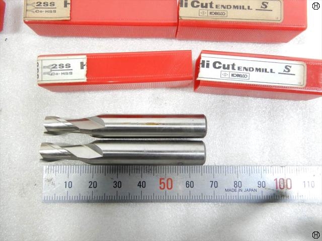 KOBELCO 2SS 刃径8mm 8本 未使用 エンドミル の画像 2枚目