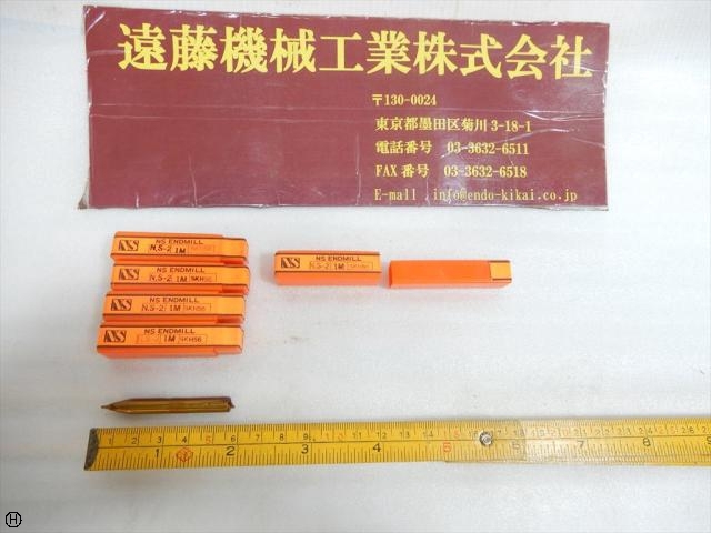 日進工具 NS 1M SKH56 刃径1mm 5本 エンドミル の画像 1枚目