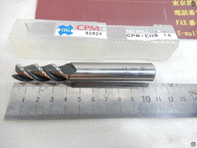 OSG 刃径14mm CPM 1本 エンドミル の画像 2枚目