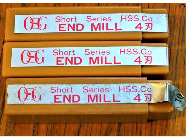 OSG 10 12×2 3個 未使用 エンドミル の画像 2枚目