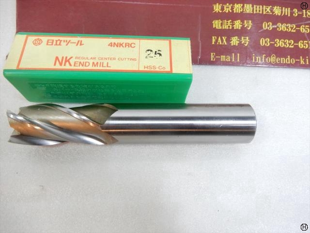 日立ツール NKエンドミル 4枚刃 4NKRC25 1本 エンドミル の画像 2枚目