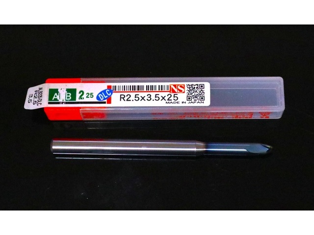 日進工具 NS ALB 225 DLC R2.5×3.5×25 未使用 エンドミル の画像 1枚目