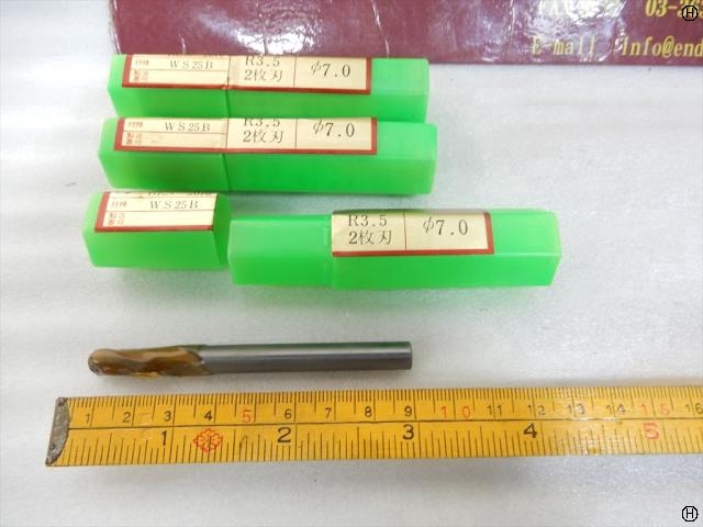 HITACHI TOOL BES-2070 R3.5mm 3本 End Mill Image 2