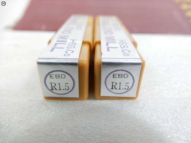 OSG R1.5×3 2枚刃 2本 エンドミル の画像 3枚目
