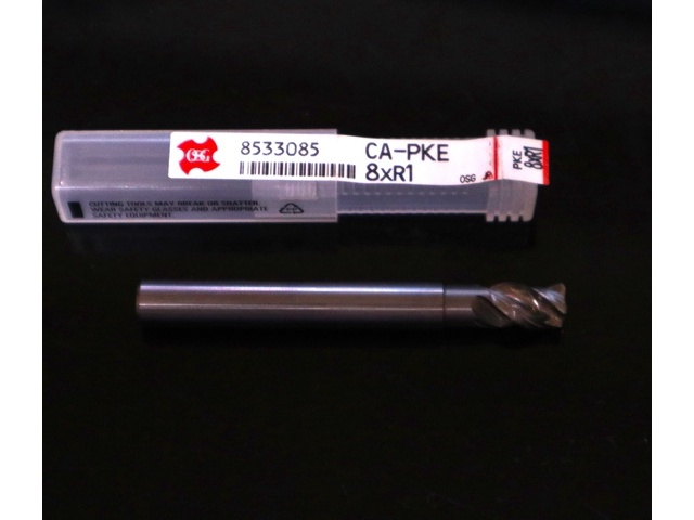 OSG CA-PKE 8×R1 未使用 End Mill Image 1