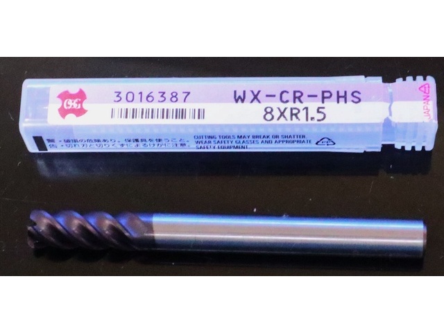 OSG WX-CR-PHS 8×R1.5 未使用 End Mill Image 1
