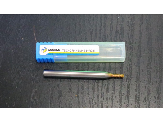 MISUMI CORP TSC-CR-HEM4S3-R0.5 未使用 End Mill Image 1