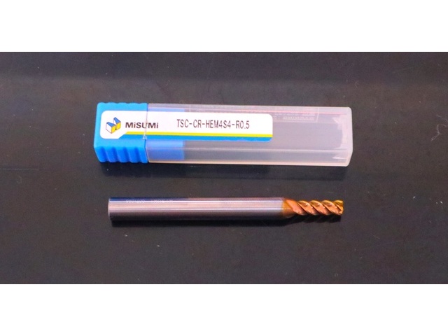 MISUMI CORP TSC-CR-HEM4S4-R0.5 未使用 End Mill Image 1