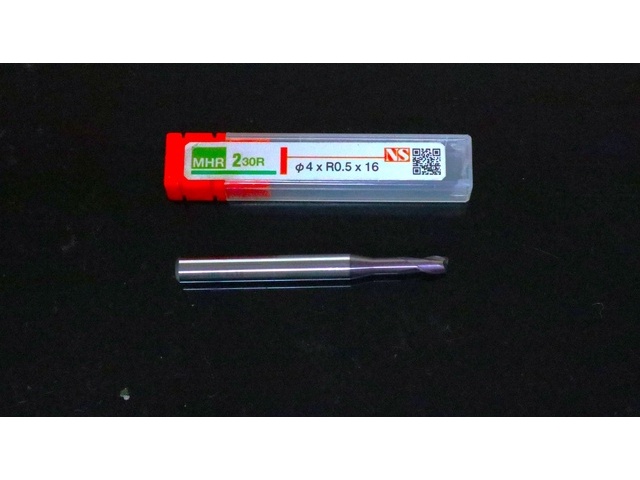 日進工具 NS MHR 230R φ4×R 0.5×16 未使用 エンドミル の画像 1枚目