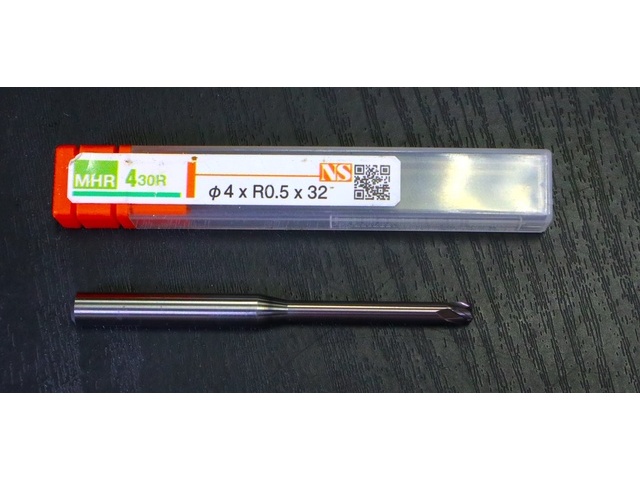 日進工具 NS MHR 430R Φ4×R0.5×32 未使用 エンドミル の画像 1枚目