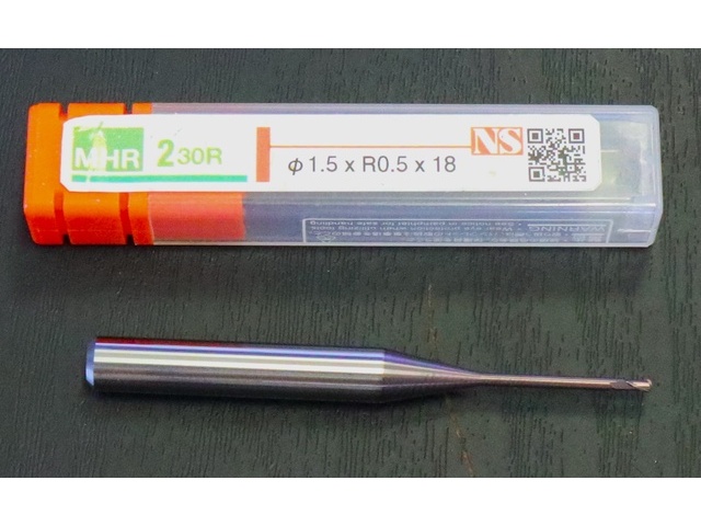 日進工具 NS MHR230R Φ1.5×R0.5×18 未使用 エンドミル の画像 1枚目