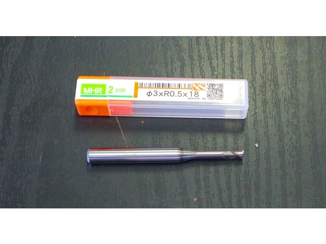 日進工具 NS MHR230R Φ3×R0.5×18 未使用 エンドミル の画像 1枚目