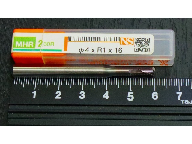 日進工具 NS MHR230R Φ4×R1×16 未使用 エンドミル の画像 1枚目