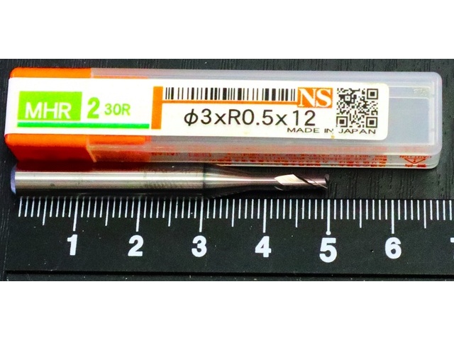 日進工具 NS φ3×R0.5×12 未使用 エンドミル の画像 1枚目