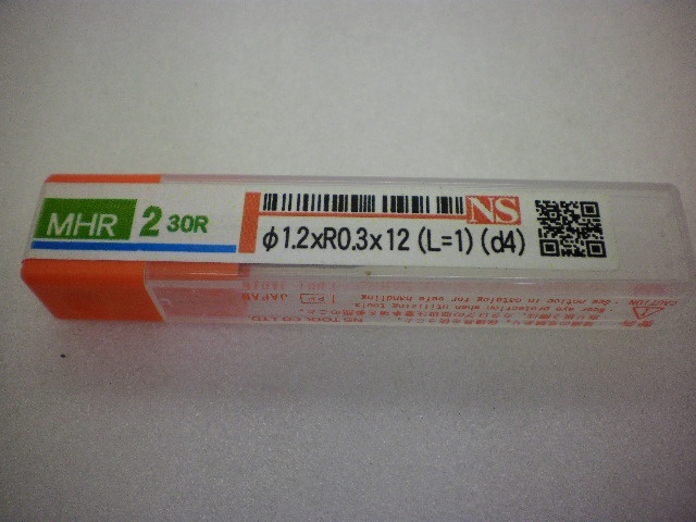 日進工具 NS MHR 2 30R φ1.2xR0.3x12 未使用品 エンドミル の画像 2枚目