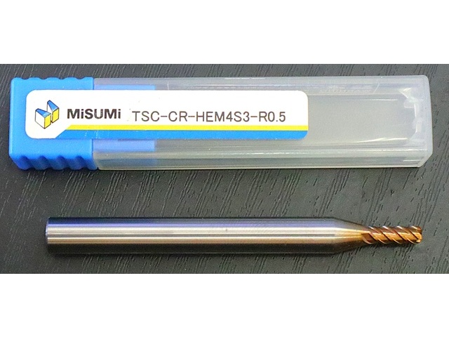 MISUMI CORP TSC-CR-HEM4S3-R0.5 End Mill Image 1